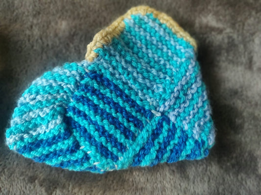 Siniset varrettomat villasukat