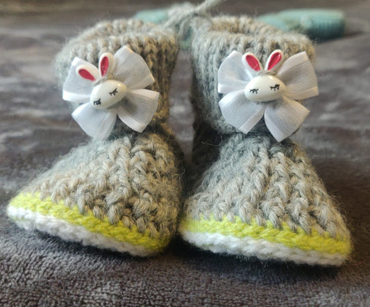 Vauvojen  tossut pupurusetilla