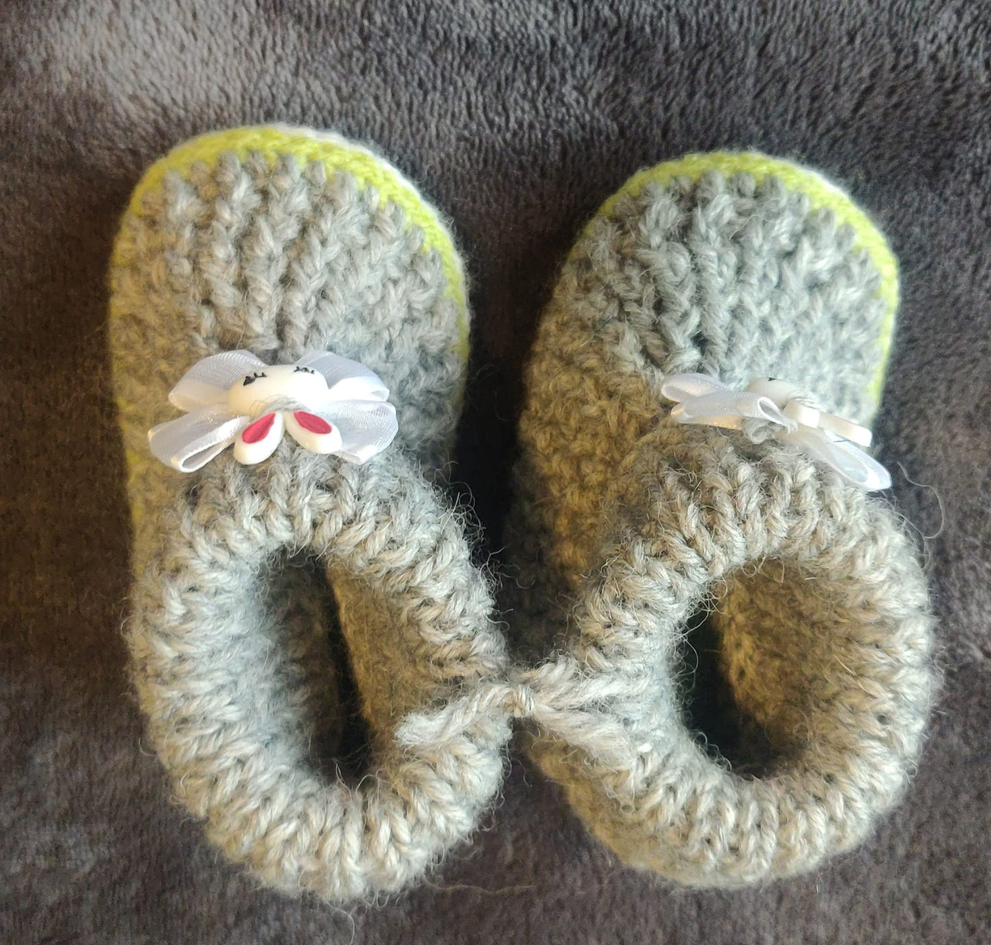 Vauvojen  tossut pupurusetilla